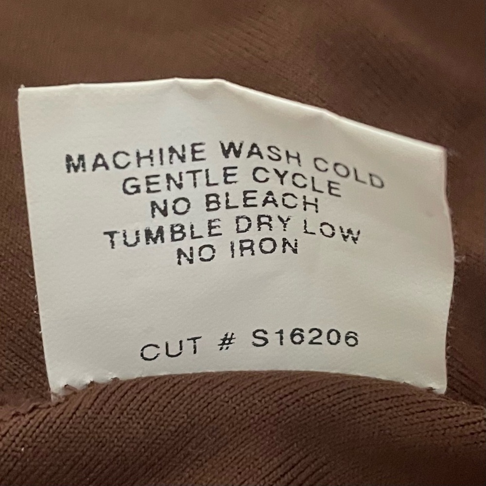 VTG Softwear by Mark Singer Halter Dress Womens M Brown Liquid Knit Chamonix USA - Picture 14 of 14